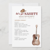 Laten we Nashty Nashville Bachelorette Weekend hal Kaart (Voorkant)