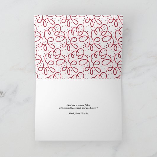 Laten we Naughty Hand Lettered Funny Holiday zijn Feestdagen Kaart (Binnen)