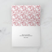 Laten we Naughty Red Hand Lettered Funny Holiday z Feestdagen Kaart (Binnen)