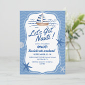 Laten we Nauti Bachelorette Weekend halen Kaart (Staand voorkant)