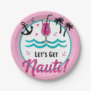 Laten we Nauti halen! Nautische Bachelorette Borde Papieren Bordje