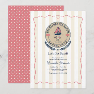 Laten we Nauti Preppy Beach Club Bachelorette Fees Kaart