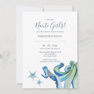 Laten we Nauti vrijgezellenfeestuitnodigingen krij Kaart