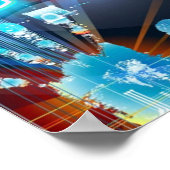 Laten we Neon Psychedelia Festival Party Rave beki Poster (Hoek)