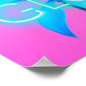 Laten we Neon Tropical Festival Party Rave PINK te Poster (Hoek)