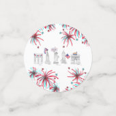 Laten we New York vieren op 4 juli patriottisch Confetti (Kleine voorkant)