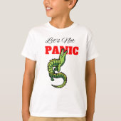 Laten we niet in paniek raken t-shirt (Voorkant)