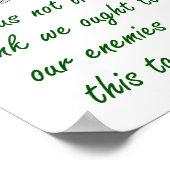 Laten we niet luisteren naar die vergiffenissen poster (Hoek)