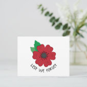 Laten we niet vergeten briefkaart (Staand voorkant)