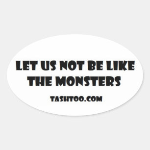 Laten we niet zoals de Monsters Stickers zijn