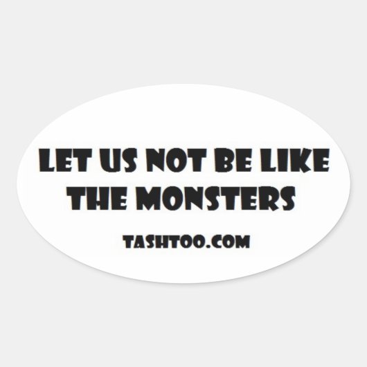 Laten we niet zoals de Monsters Stickers zijn (Voorkant)