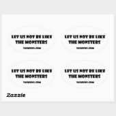 Laten we niet zoals de Monsters Stickers zijn (Vel)