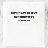 Laten we niet zoals de Monsters Stickers zijn (Tas)