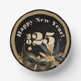 Laten we nieuwjaarsfeest Glamorous Black bellen Papieren Kommen