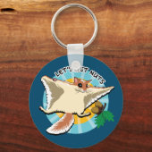 Laten we noten halen - vliegende eekhoorn sleutelhanger (Voorkant)