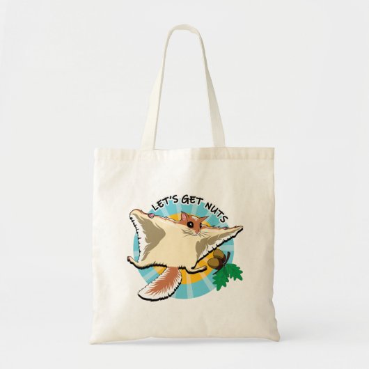 Laten we noten halen - vliegende eekhoorn tote bag (Voorkant)