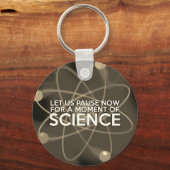 LATEN WE NU EEN MOMENT VAN WETENSCHAPPELIJKE Vinta Sleutelhanger (Voorkant)