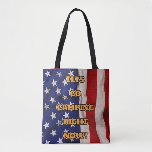 LATEN WE NU GAAN KAMPEREN! TOTE BAG (Voorkant)