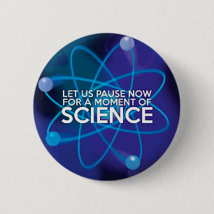 LATEN WE NU PRATEN VOOR EEN MOMENT VAN WETENSCHAP RONDE BUTTON 5,7 CM