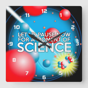 LATEN WE NU PRATEN VOOR EEN MOMENT VAN WETENSCHAP VIERKANTE KLOK