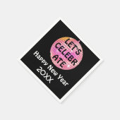 Laten we NYE Disco Ball Pink vieren Servet (Hoek)