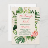 Laten we om het even welk Briefkaart van de Tropis (Voorkant / Achterkant)