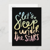 Laten we onder de sterren slapen briefkaart (Voorkant / Achterkant)