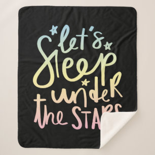 Laten we onder de sterren slapen sherpa deken