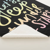 Laten we onder de sterren slapen sherpa deken (3/4)