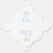 Laten we onder het zee de blauwe verjaardag vieren bedankdoosjes (Ongevouwen)