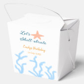 Laten we onder het zee de blauwe verjaardag vieren bedankdoosjes (Achterkant)