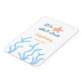 Laten we onder het zee de blauwe verjaardag vieren magneet (Linkerzijde)