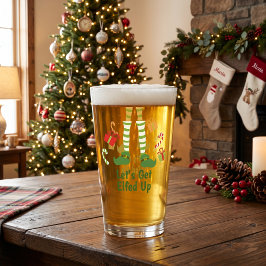 Laten we ons Elfachtig Krijgen Humoristische Kerst Glas