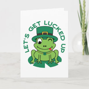 Laten we ons kikker maken van Lucky St. Patrick's  Kaart