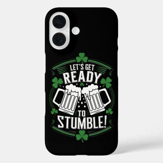 Laten we ons klaar maken om te struikelen Grappige Case-Mate iPhone Case (Achterkant)