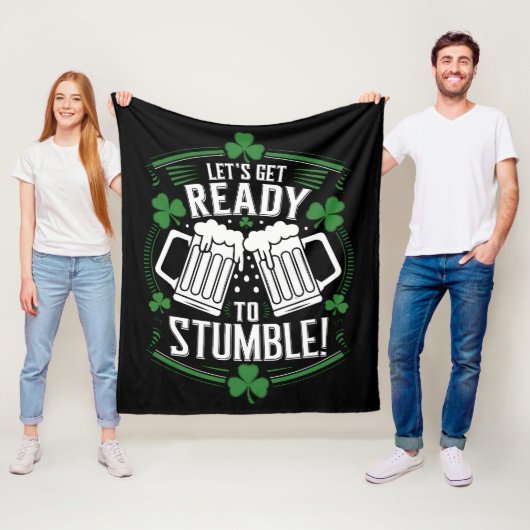 Laten we ons klaar maken om te struikelen Grappige Fleece Deken (In situ)