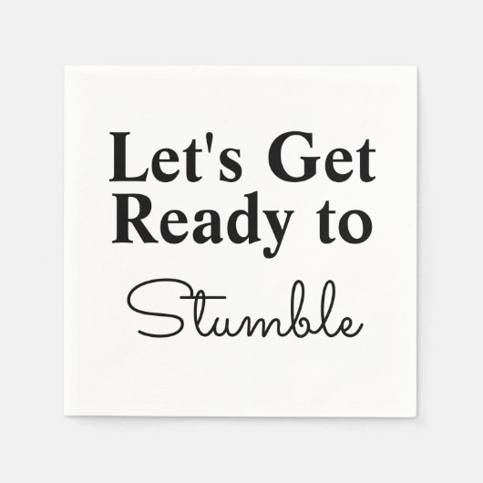 Laten we ons klaarmaken om te feesten servet (Voorkant)