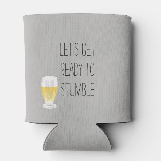 Laten we ons klaarmaken voor Stumble Koelbox Beer Blikjeskoeler (Achterkant)