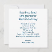 Laten we ons opmaken voor robotverjaardag, wetensc kaart (Achterkant)