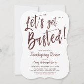 Laten we ons schrap maken. | Funny Thanksgiving Pa Kaart (Voorkant)