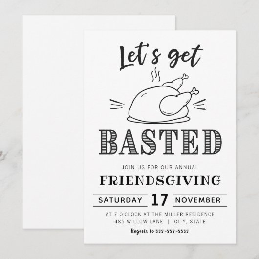 Laten we ons schrap maken. | Vrijwillige uitnodigi Kaart (Voorkant / Achterkant)