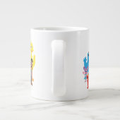 Laten we ons verenigen grote koffiekop (Achterkant)