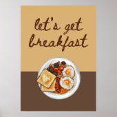 Laten we ontbijten poster (Voorkant)