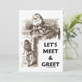 Laten we ontmoeten en Greet Alice Humpty Dumpty Wo Kaart (Staand voorkant)