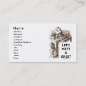 Laten we ontmoeten en Greet Alice Humpty Dumpty Wo Visitekaartje (Voorkant)