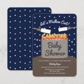 Laten we ontspannen moderne camping kaart (Voorkant / Achterkant)