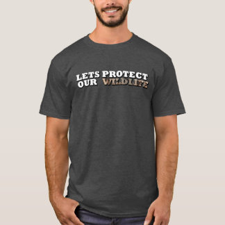 Laten we onze olifantenstammen in het wild bescher t-shirt