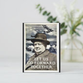 Laten we oorlog voeren briefkaart (Staand voorkant)