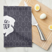Laten we op basis van Thanksgiving keukenhanddoek (Quarter Fold)