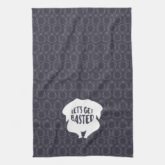 Laten we op basis van Thanksgiving keukenhanddoek (Verticaal)